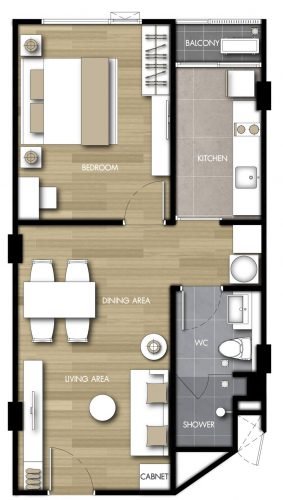 Room type C3 46.5 Sq.m.